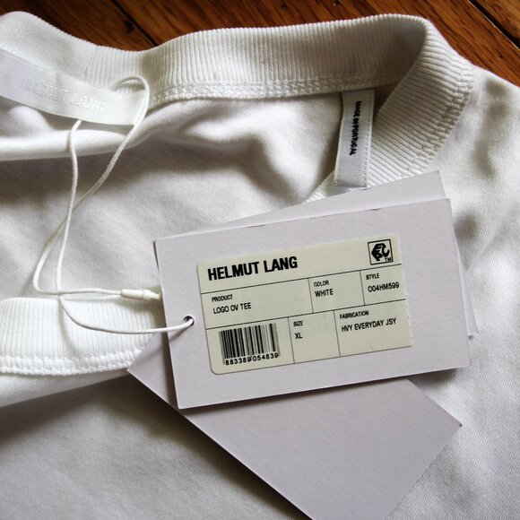 BNWT SS25 HELMUT LANG LOGO OV TEE TSHIRT XL - Picture 8 of 12